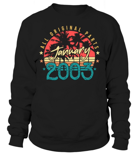 2003 January Born Retro Women's Sweatshirt