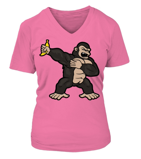 Dabbing Dab Gorilla Women's V-Neck T-shirt