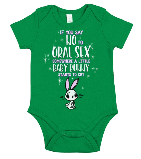 Cute Baby Rabbit Oral Sex Short Sleeve Baby One-Piece