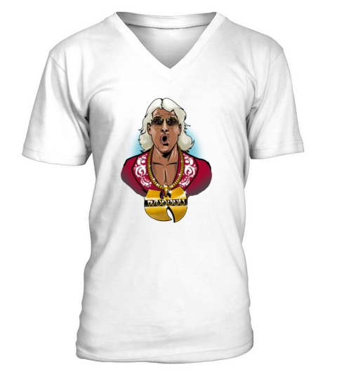 WWE Ric Flair Woo tang V-Neck T-shirt