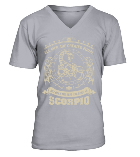 Scorpio - Only the best men are born as scorpio Men's V-Neck T-shirt