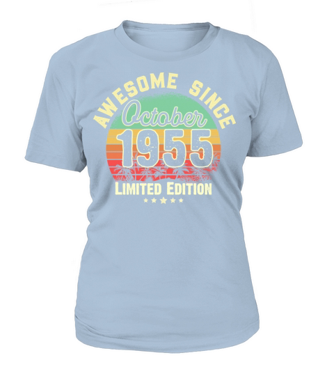 October 1955 66th Year Old Birthday Gift Retro Women's T-Shirt