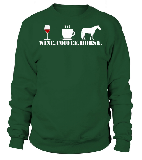 Red Wine Coffee Horse Women's Sweatshirt