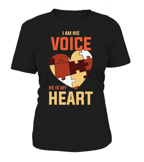 I Am His Voice Funny World Autism Day Gift Women's T-Shirt