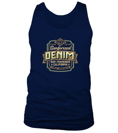 Vintage Denim Logo Men's Tank Top