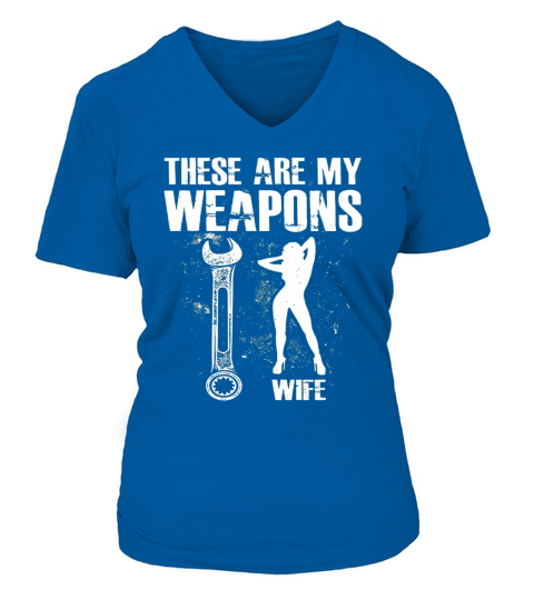 MECHANIC   MY WEAPONS    Tshirts V-neck T-Shirt Woman
