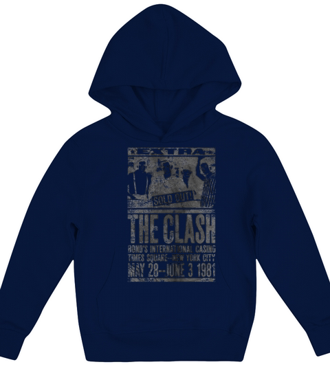 White The Clash Bonds 1981 Official Kids Hoodie