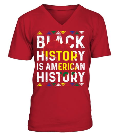 Black History Is American History Men's V-Neck T-shirt