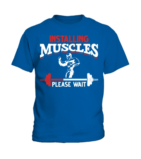 Funny Fitness Gym workout and Weightlifter Kids T-Shirt