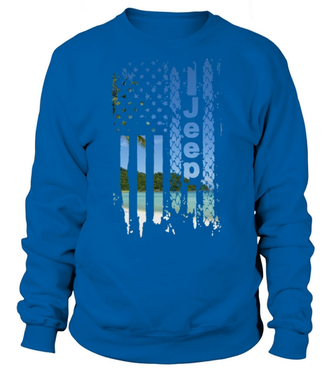 jeep flag of america tree love hawaii jeep Women's Sweatshirt