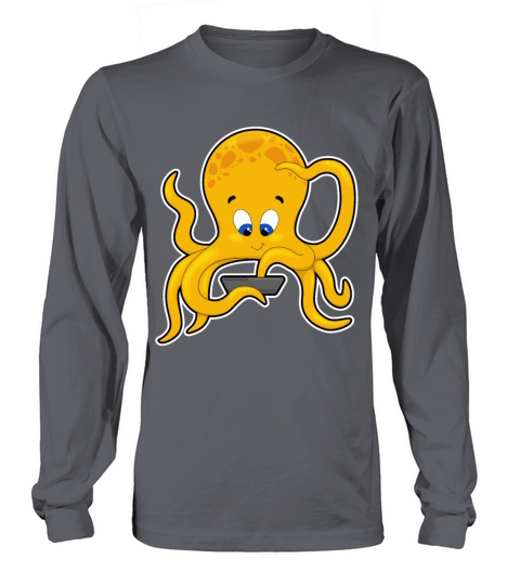 Octopus with Laptop Women's Long Sleeve