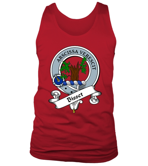 Bisset Clan Badge Scottish Clan Badges Tank Top Unisex