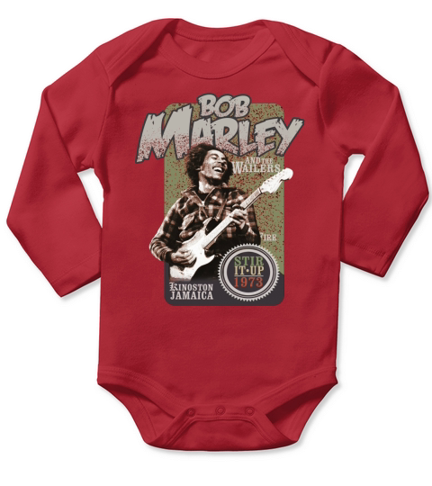 Bob Marley Long Sleeve Baby One-Piece