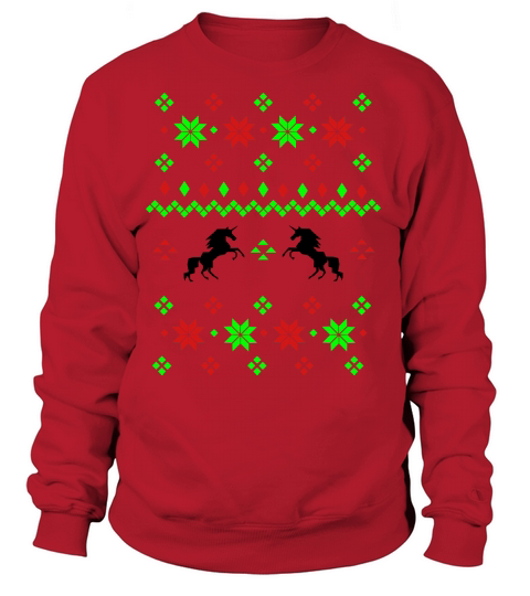 Ugly Christmas Sweater Unicorn Women's Sweatshirt