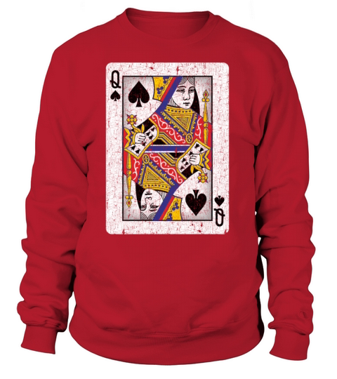 queen of spades playing card Women's Sweatshirt