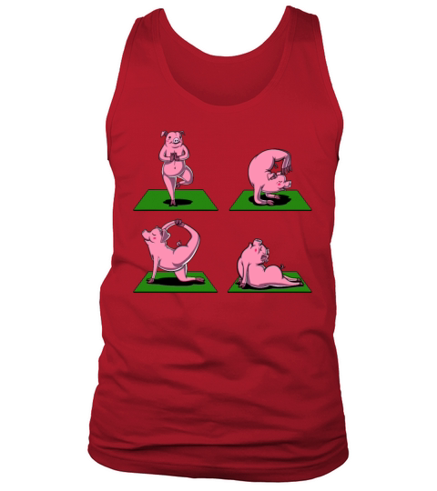 Pig Yoga Poses Men's Tank Top