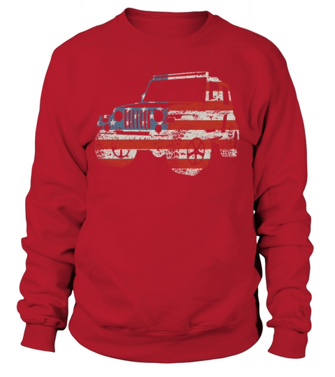 jeeping shirt in american flag design Women's Sweatshirt