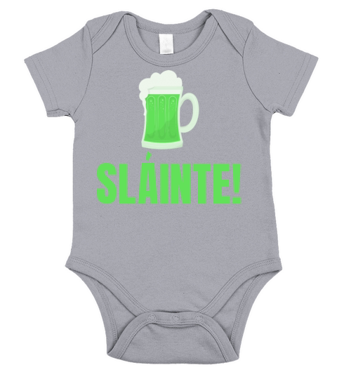 Slainte Irish St Patricks Day Short Sleeve Baby One-Piece