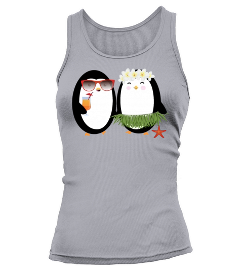 Hawaiian Hula Penguin - Luau Women's Tank Top