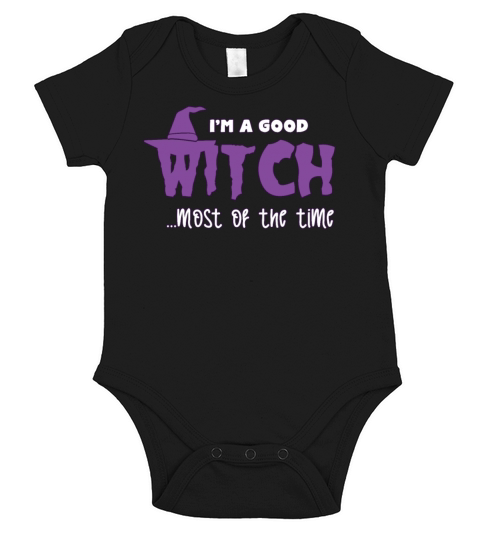 Halloween Witch Short Sleeve Baby One-Piece