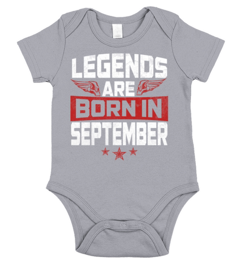 legends are born in September Short Sleeve Baby One-Piece