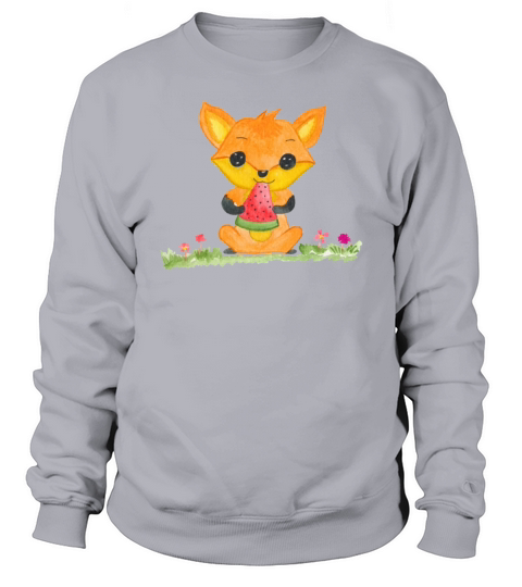 Fox with watermelon Women's Sweatshirt