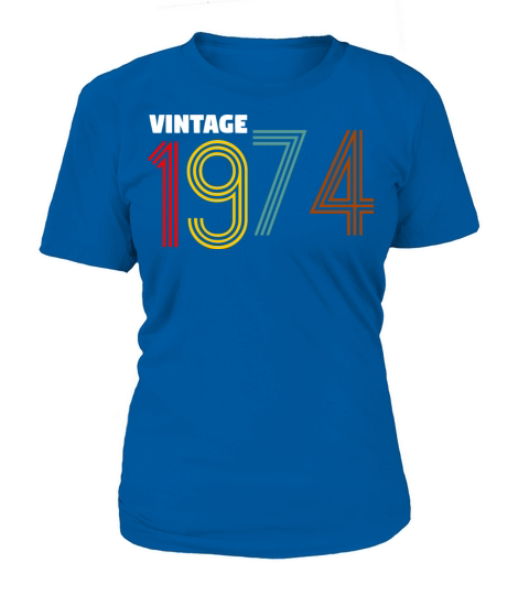 Vintage 1974 Birthday Gift Shirt For Women And Men Women's T-Shirt