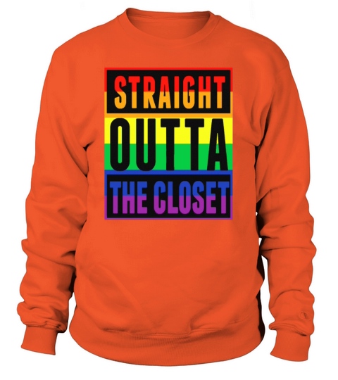 Straight Outta The Closet LGBT Pride shirt Men's Sweatshirt