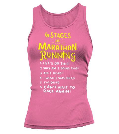 6 Stages of marathon running Tank top Woman