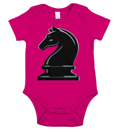 Knight T-Shirt Chess Piece Horse Stallion Strategy Tee Short Sleeve Baby One-Piece