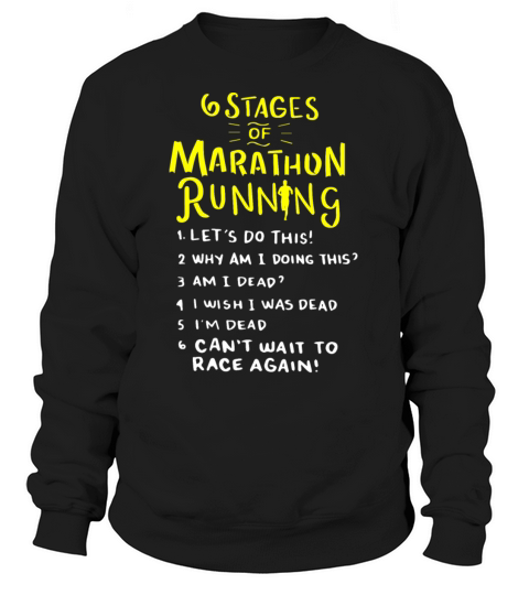 6 Stages of marathon running Women's Sweatshirt