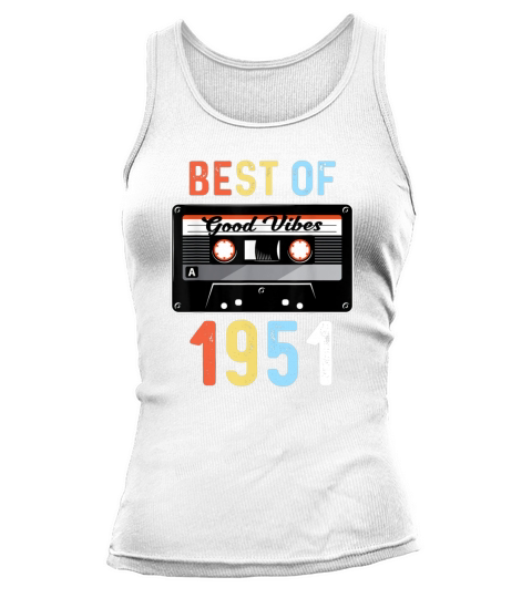 Best Of 1951 Retro Vintage Cassette Tape Tank top Woman