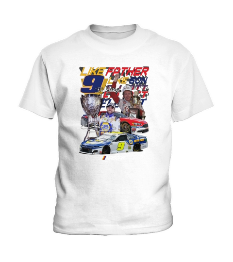 Like Father Like Son 9 Chase Elliott Signature Kids T-Shirt