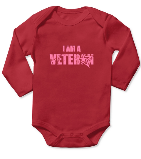 Veterans Marine Veteran Mom Soldier Army Long Sleeve Baby One-Piece