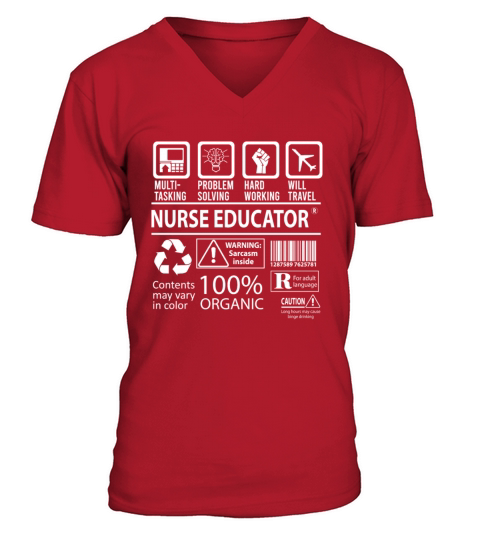Nurse Educator T Shirt - Multitasking Job Gift Ite Men's V-Neck T-shirt