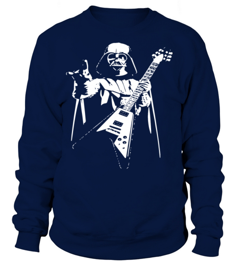 Darth Vader Rocks Guitar Star Wars Music Band Funn Women's Sweatshirt