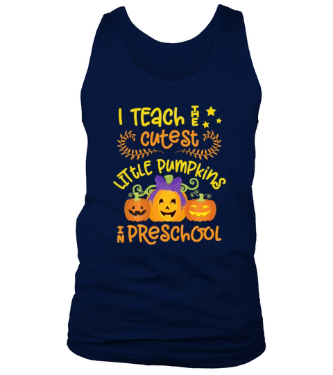 Preschool Teacher Halloween Cutest Little Men's Tank Top