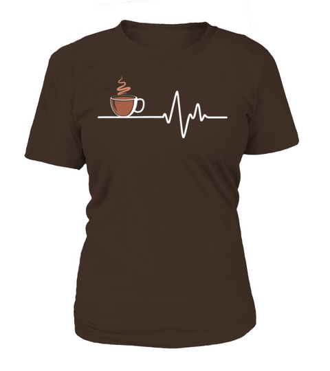 Coffee Heartbeat Lifeline Line of Life Women's T-Shirt