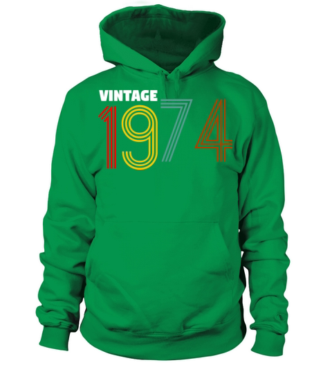 Vintage 1974 Birthday Gift Shirt For Women And Men Men's Hoodie