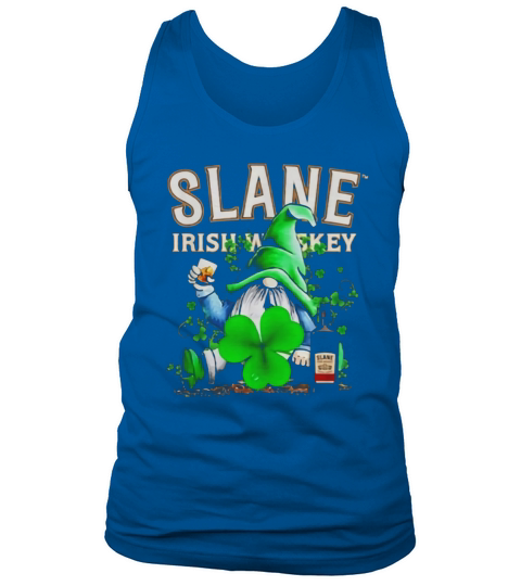 Gnome and Slane Irish Whiskey shamrock St Patrick’s Day shirt Men's Tank Top