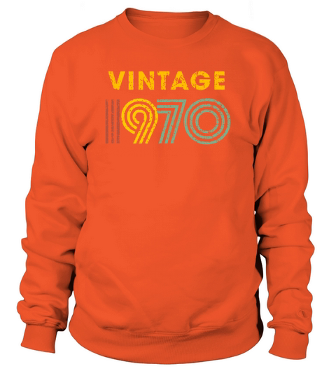 Vintage 1970 Birthday Men's Sweatshirt