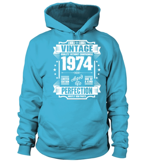Vintage 1974 Perfection Men's Hoodie