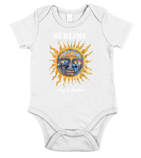 Officially Licensed Vintage Sublime Short Sleeve Baby One-Piece