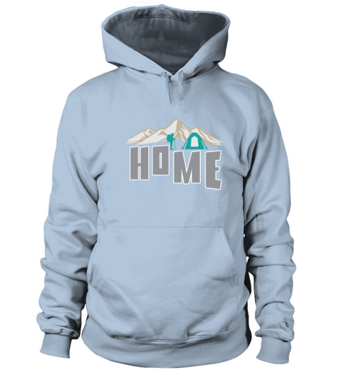 Home in the mountains camping tent mountain sports Women's Hoodie