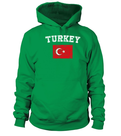 Turk Flag Shirt - Vintage Turkey T-Shirt Men's Hoodie