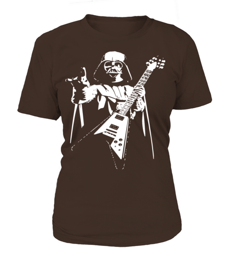 Darth Vader Rocks Guitar Star Wars Music Band Funn Women's T-Shirt