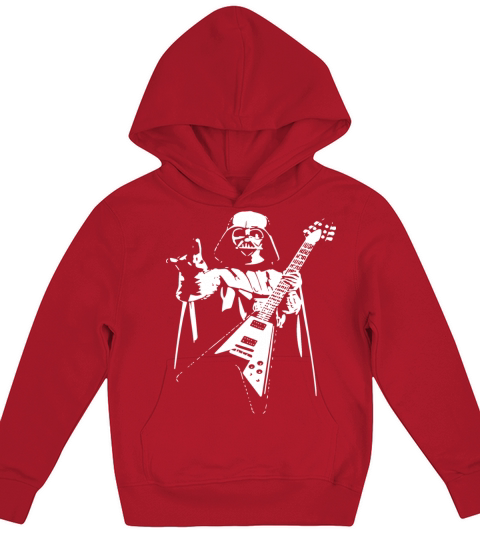 Darth Vader Rocks Guitar Star Wars Music Band Funn Kids Hoodie