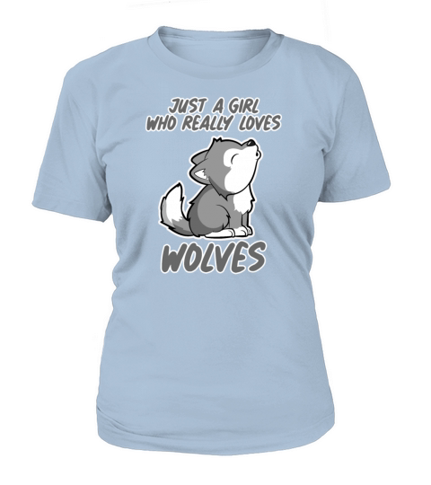 Baby Wolf Just a girl who loves wolves Women Kids Women's T-Shirt