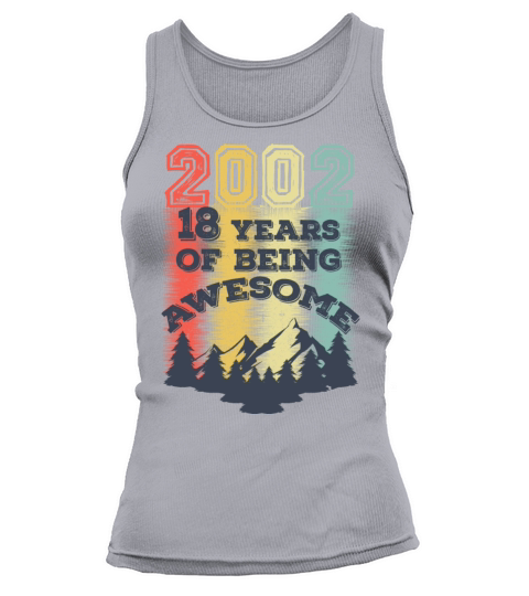 18 Year Old Gifts Vintage 2002 Women's Tank Top