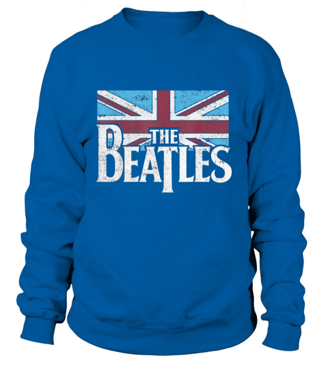 The Beatles British Flag Red,white, and Blue Sweatshirt Unisex